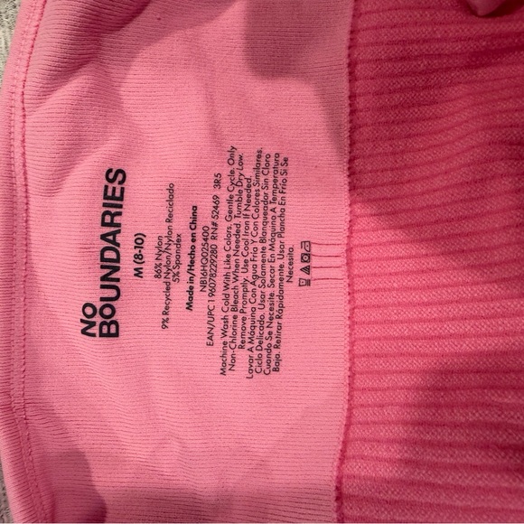 Pink Ribbed Crop Top - Picture 3 of 4